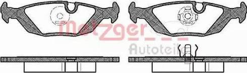 Metzger 1170711 - Əyləc altlığı dəsti, əyləc diski furqanavto.az