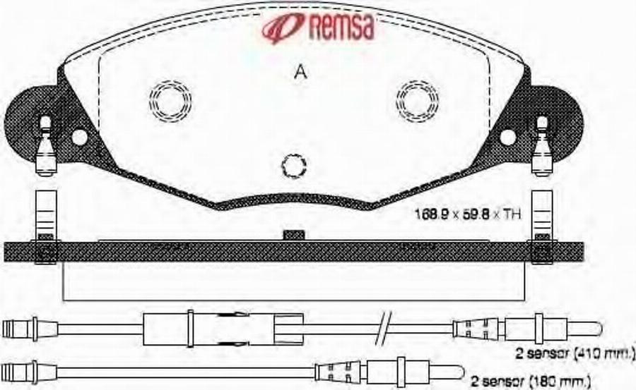 Metzger 082704 - Əyləc altlığı dəsti, əyləc diski furqanavto.az