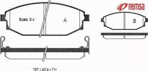 HELLA T1304 - Əyləc altlığı dəsti, əyləc diski furqanavto.az