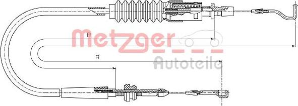 Metzger 14.4304 - Sürətləndirici kabel furqanavto.az