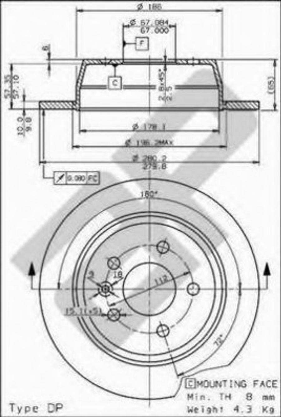 Metzger 14654 - Əyləc Diski furqanavto.az