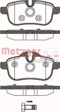 Metzger 1170783 - Əyləc altlığı dəsti, əyləc diski furqanavto.az