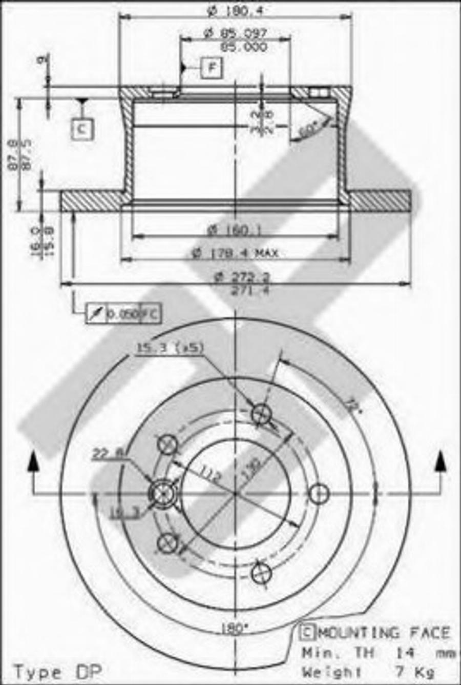 Metzger 14812 - Əyləc Diski furqanavto.az