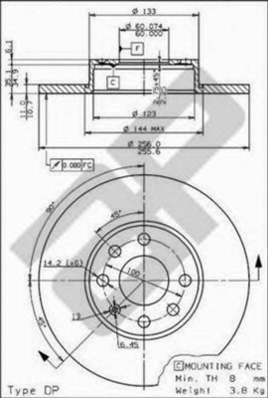 Metzger 15374 - Əyləc Diski furqanavto.az