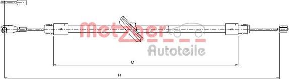 Metzger 10.9457 - Kabel, dayanacaq əyləci furqanavto.az