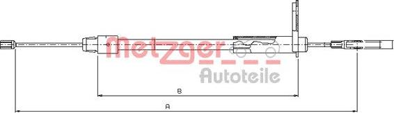 Metzger 10.9434 - Kabel, dayanacaq əyləci furqanavto.az