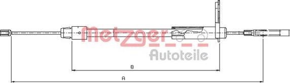 Metzger 10.9435 - Kabel, dayanacaq əyləci furqanavto.az