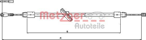 Metzger 10.9511 - Kabel, dayanacaq əyləci furqanavto.az