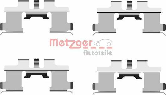 Metzger 109-1677 - Disk əyləc pedləri üçün aksesuar dəsti furqanavto.az