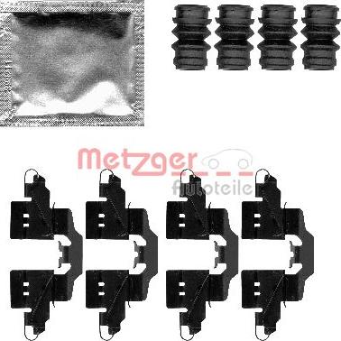 Metzger 109-1808 - Disk əyləc pedləri üçün aksesuar dəsti furqanavto.az