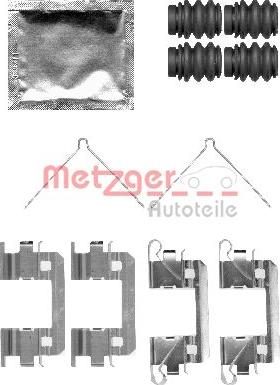 Metzger 109-1811 - Disk əyləc pedləri üçün aksesuar dəsti furqanavto.az