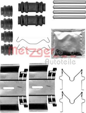 Metzger 109-1836 - Disk əyləc pedləri üçün aksesuar dəsti furqanavto.az