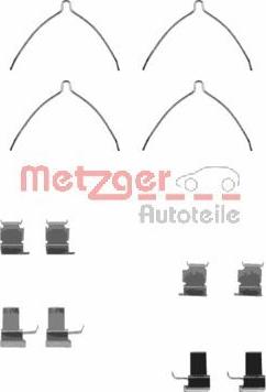 Metzger 109-1261 - Disk əyləc pedləri üçün aksesuar dəsti furqanavto.az