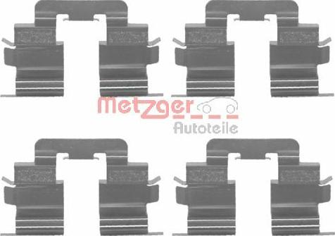 Metzger 109-1215 - Disk əyləc pedləri üçün aksesuar dəsti furqanavto.az
