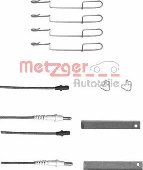 Metzger 109-1280X - Disk əyləc pedləri üçün aksesuar dəsti furqanavto.az