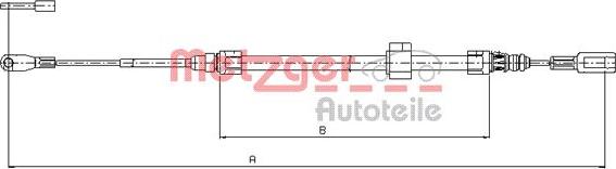 Metzger 10.9881 - Kabel, dayanacaq əyləci furqanavto.az