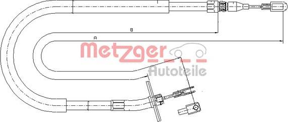 Metzger 10.9876 - Kabel, dayanacaq əyləci furqanavto.az