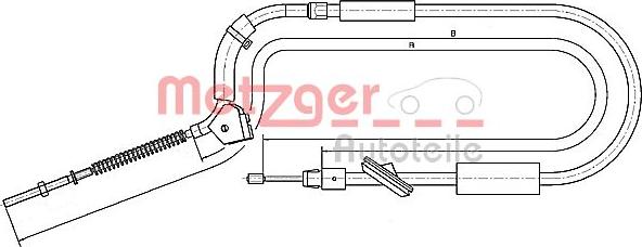 Metzger 10.9335 - Kabel, dayanacaq əyləci furqanavto.az