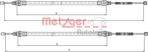 Metzger 10.9336 - Kabel, dayanacaq əyləci furqanavto.az