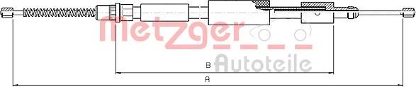 Metzger 10.4574 - Kabel, dayanacaq əyləci furqanavto.az