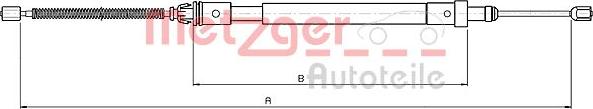 Metzger 10.4575 - Kabel, dayanacaq əyləci furqanavto.az