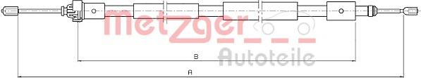 Metzger 10.4655 - Kabel, dayanacaq əyləci furqanavto.az