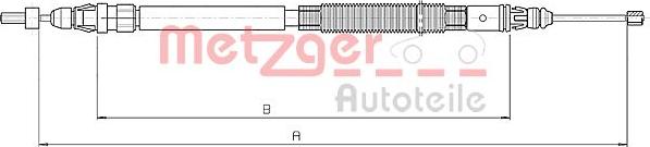 Metzger 10.4664 - Kabel, dayanacaq əyləci furqanavto.az