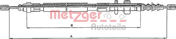 Metzger 10.4683 - Kabel, dayanacaq əyləci furqanavto.az