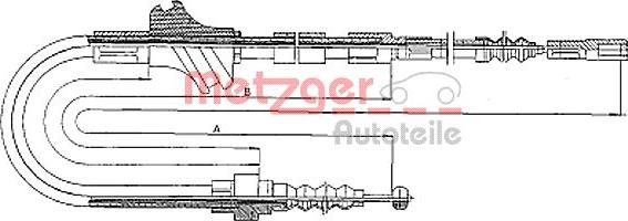 Metzger 10.4094 - Kabel, dayanacaq əyləci furqanavto.az