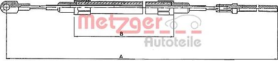 Metzger 10.4152 - Kabel, dayanacaq əyləci furqanavto.az