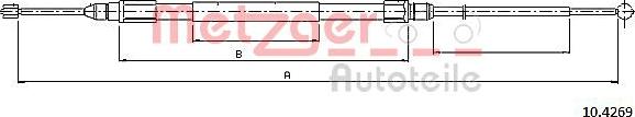 Metzger 10.4269 - Kabel, dayanacaq əyləci furqanavto.az