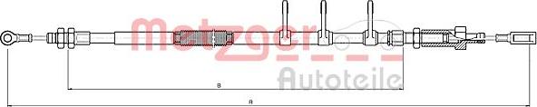 Metzger 10.4741 - Kabel, dayanacaq əyləci furqanavto.az