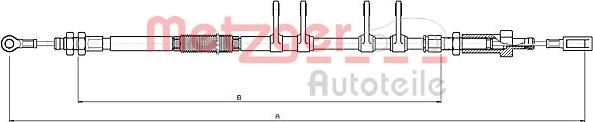 Metzger 10.4743 - Kabel, dayanacaq əyləci furqanavto.az