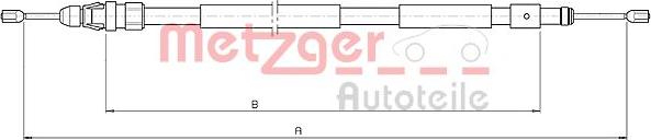 Metzger 10.4708 - Kabel, dayanacaq əyləci furqanavto.az