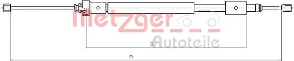 Metzger 10.4707 - Kabel, dayanacaq əyləci furqanavto.az