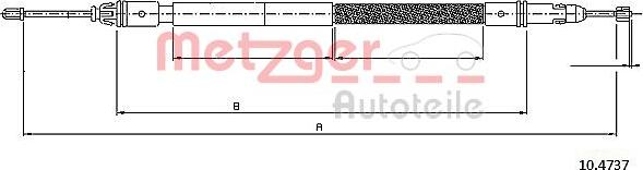 Metzger 10.4737 - Kabel, dayanacaq əyləci furqanavto.az