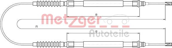 Metzger 10.4724 - Kabel, dayanacaq əyləci furqanavto.az