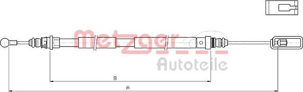 Metzger 10.4721 - Kabel, dayanacaq əyləci furqanavto.az