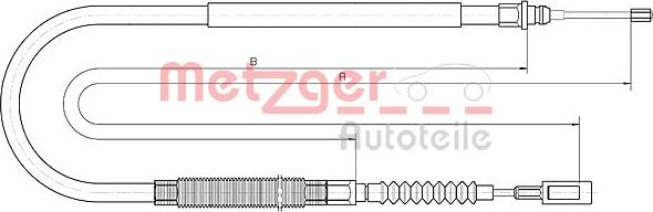 Metzger 10.4728 - Kabel, dayanacaq əyləci furqanavto.az