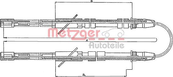 Metzger 10.562 - Kabel, dayanacaq əyləci furqanavto.az