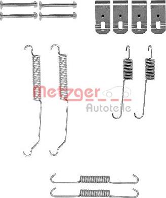 Metzger 105-0015 - Aksesuar dəsti, əyləc başlıqları furqanavto.az