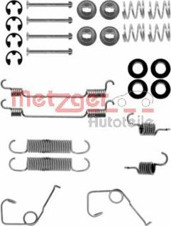 Metzger 105-0705 - Aksesuar dəsti, əyləc başlıqları furqanavto.az