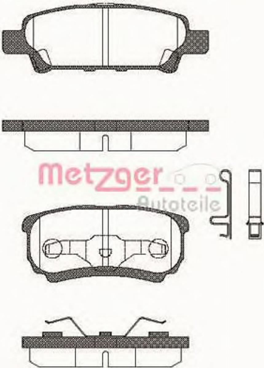 Metzger 105102 - Əyləc altlığı dəsti, əyləc diski furqanavto.az