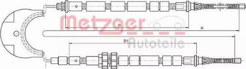 Metzger 10.5333 - Kabel, dayanacaq əyləci furqanavto.az