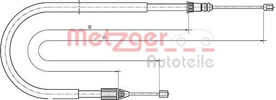 Metzger 10.6699 - Kabel, dayanacaq əyləci furqanavto.az