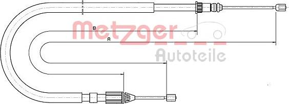 Metzger 10.6685 - Kabel, dayanacaq əyləci furqanavto.az