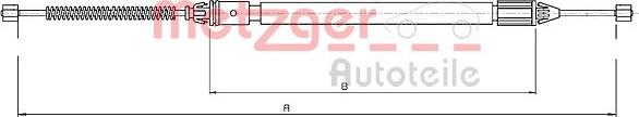 Metzger 10.6682 - Kabel, dayanacaq əyləci furqanavto.az