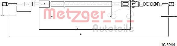 Metzger 10.6044 - Kabel, dayanacaq əyləci furqanavto.az