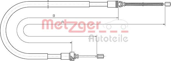 Metzger 10.6033 - Kabel, dayanacaq əyləci furqanavto.az