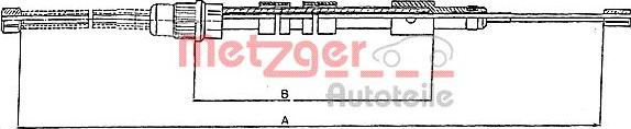 Metzger 10.6024 - Kabel, dayanacaq əyləci furqanavto.az